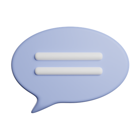 Speech Bubble  3D Icon