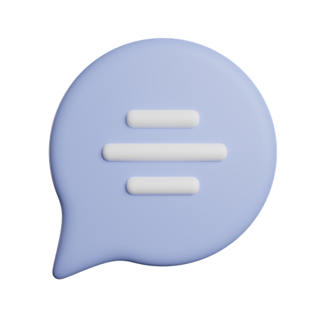 Speech Bubble  3D Icon