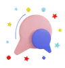 Speech bubble 3D illustration