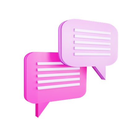 Speech Bubble  3D Illustration