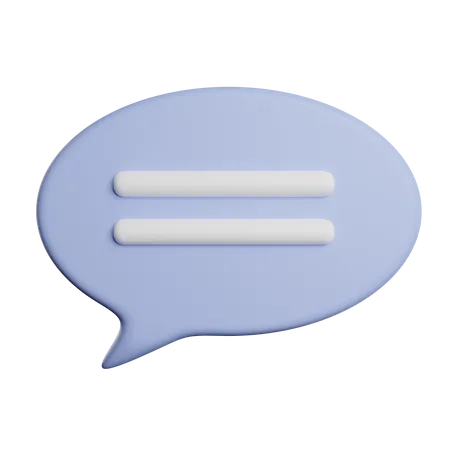 Speech Bubble Chatting 3D Icon