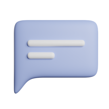 Speech Bubble  3D Icon