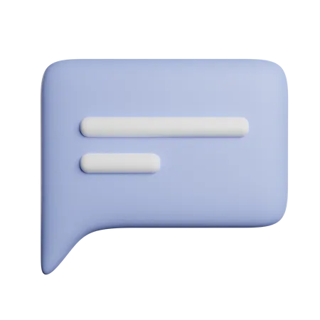 Speech Bubble  3D Icon