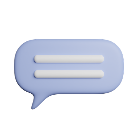 Speech Bubble  3D Icon