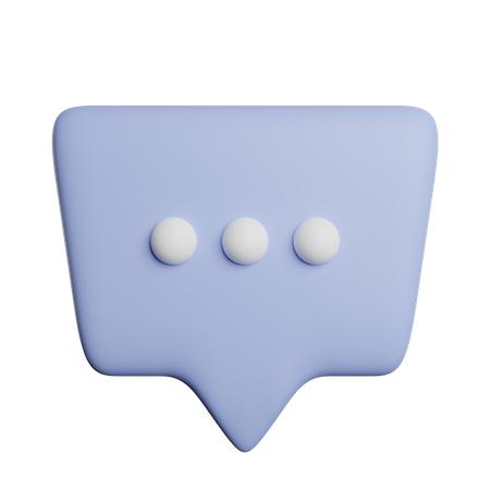 Speech Bubble  3D Icon