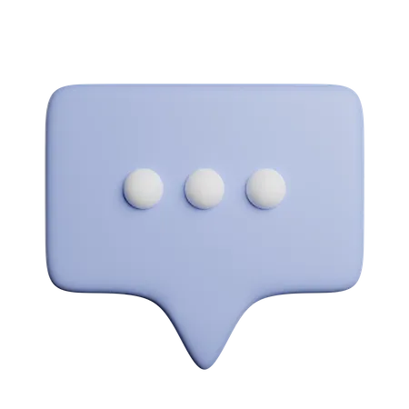 Speech Bubble  3D Icon