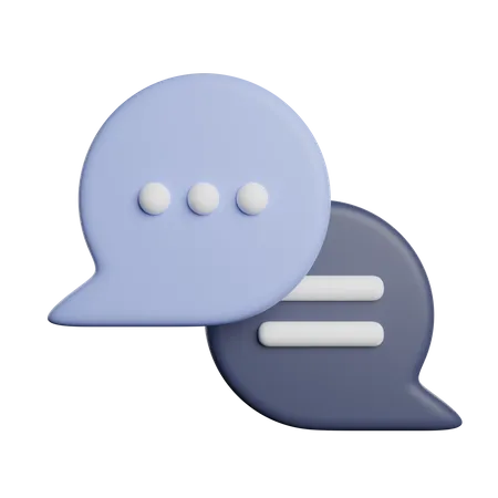 Speech Bubble Chatting 3D Icon