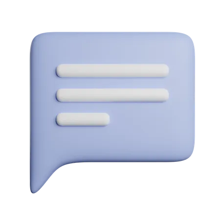 Speech Bubble  3D Icon