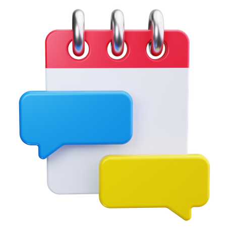 Speech Bubble Note  3D Icon