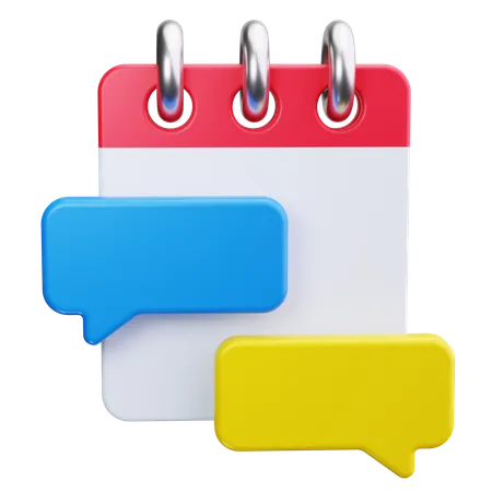 Speech Bubble Note  3D Icon