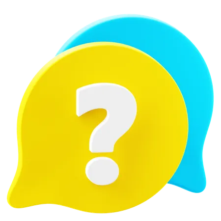 Speech Bubble Question  3D Icon