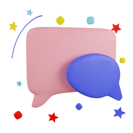 Speech bubbles 3D  3D Icon