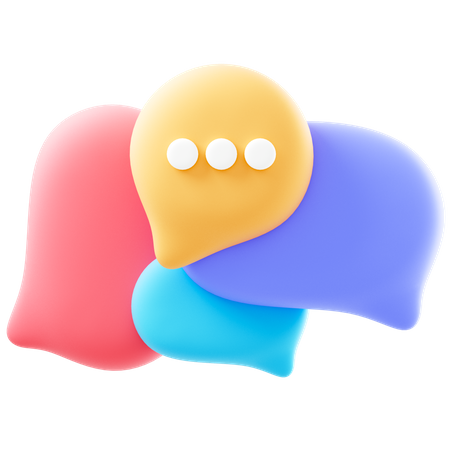 Speech Bubbles  3D Icon