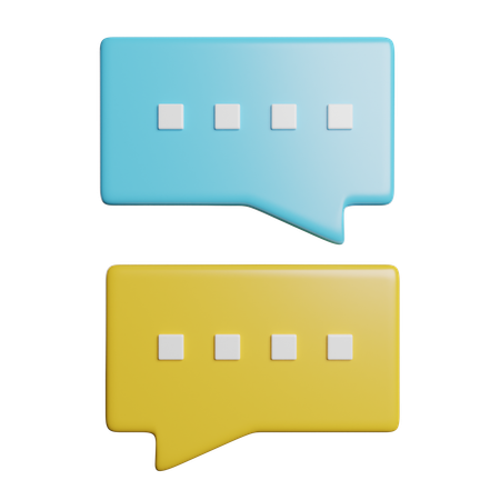 Speech Bubbles  3D Icon