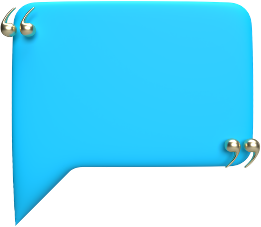 Speech Buble  3D Icon