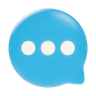 comic chat 3d logo