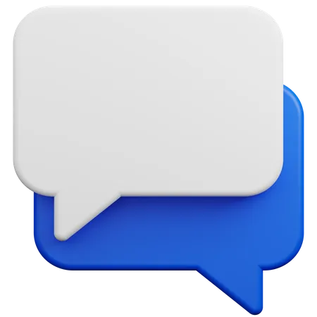 Speech Discussion Chat 3D Icon
