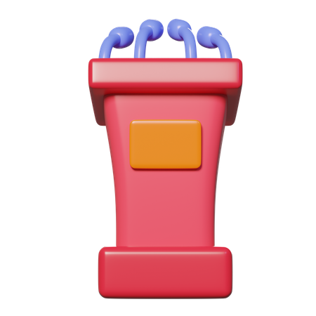 Speech Podium  3D Icon