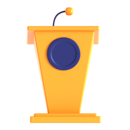 Speech Podium  3D Icon