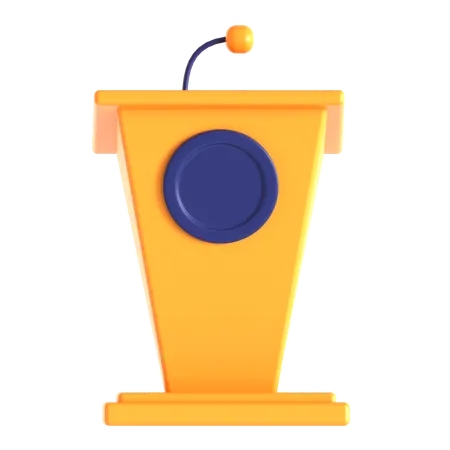 Speech Podium  3D Icon