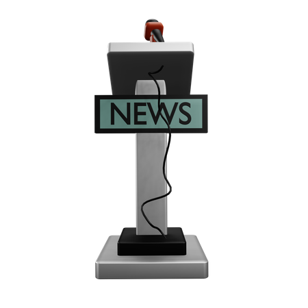 Speech Podium  3D Icon