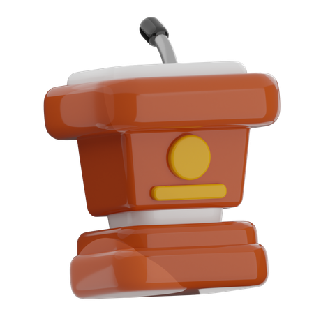 Speech Podium  3D Icon