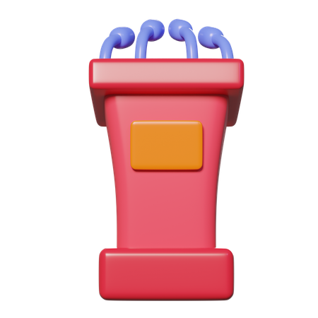 Speech Podium  3D Icon
