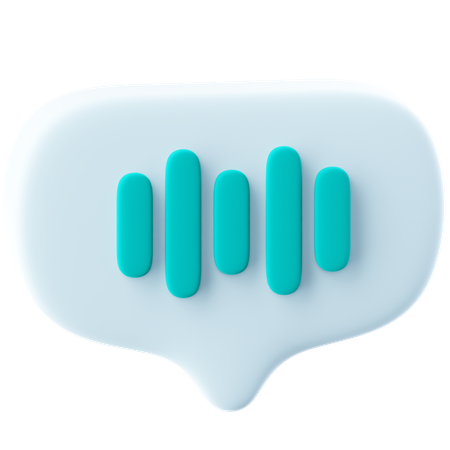 Speech Recognition  3D Icon