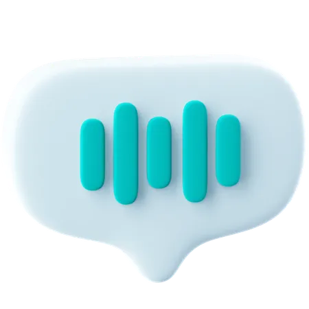 Speech Recognition  3D Icon