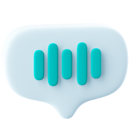 Speech Recognition  3D Icon