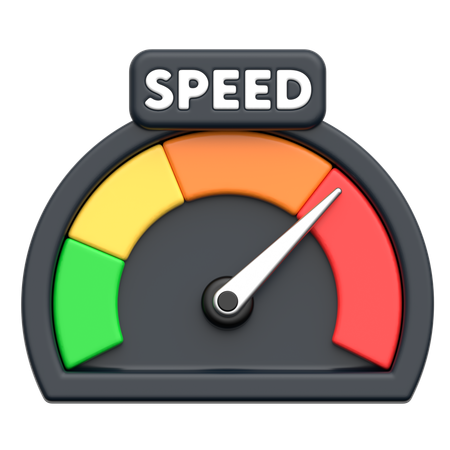 Speed  3D Icon