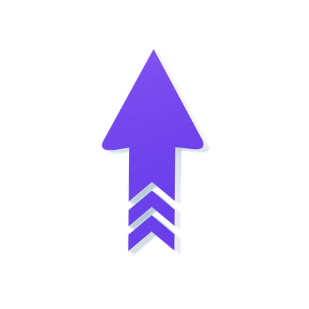 Speed Arrow Up  3D Icon