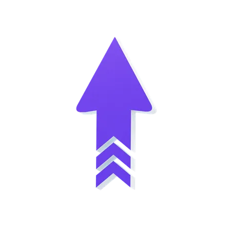 Speed Arrow Up  3D Icon