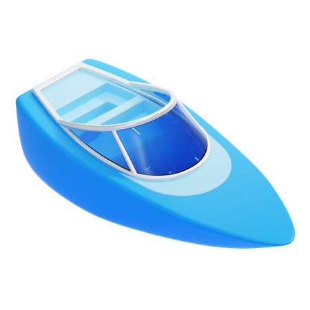 Speed Boat  3D Icon