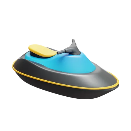 Speed Boat  3D Icon