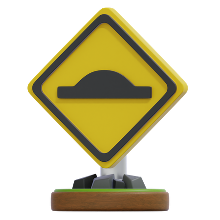 SPEED BUMP SIGN  3D Icon