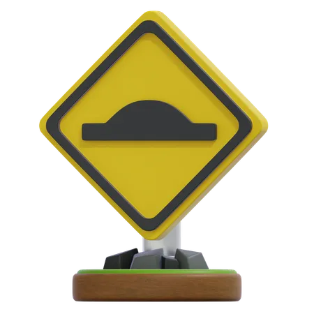 SPEED BUMP SIGN  3D Icon