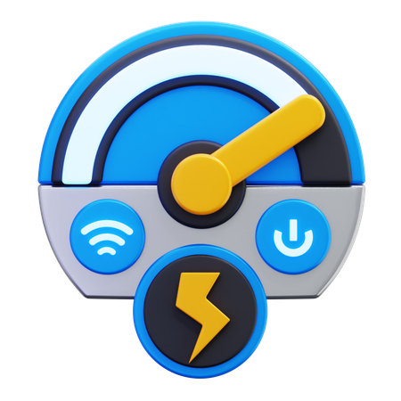 Speed Control Gauge  3D Icon