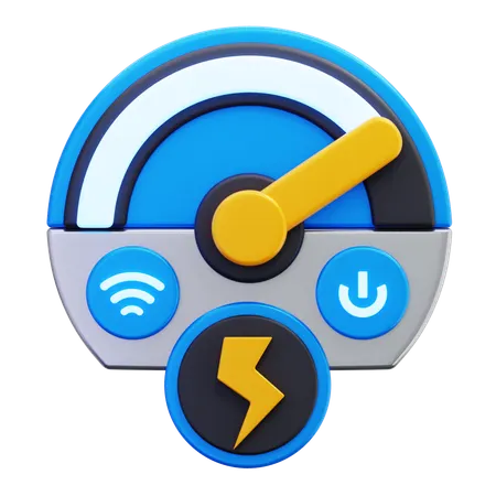 Speed Control Gauge  3D Icon