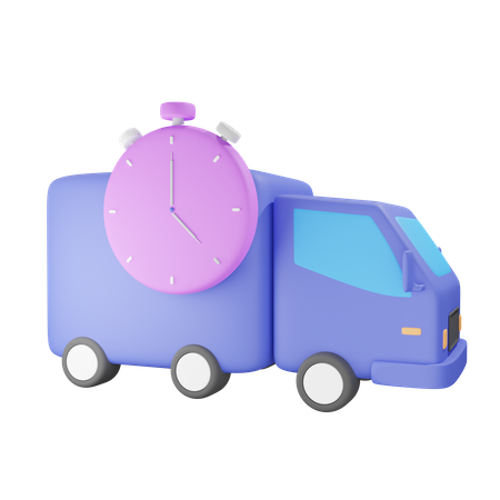 Speed Delivery 3D Illustration