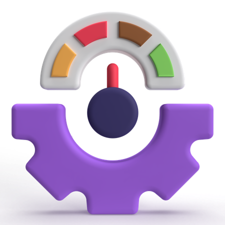 スピード管理  3D Icon