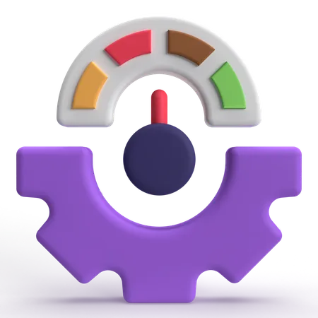 スピード管理  3D Icon