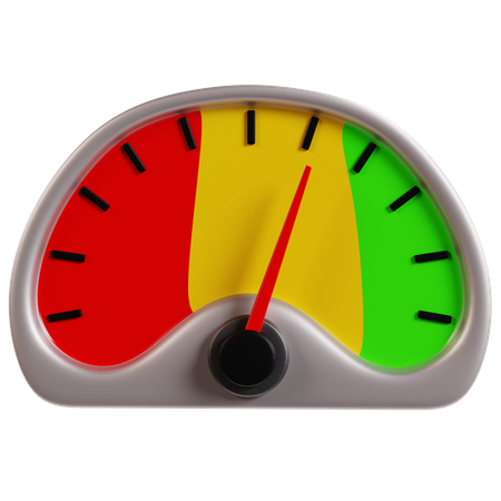 Speed Measurement Gauge  3D Icon