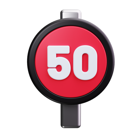 Speed Restriction  3D Icon