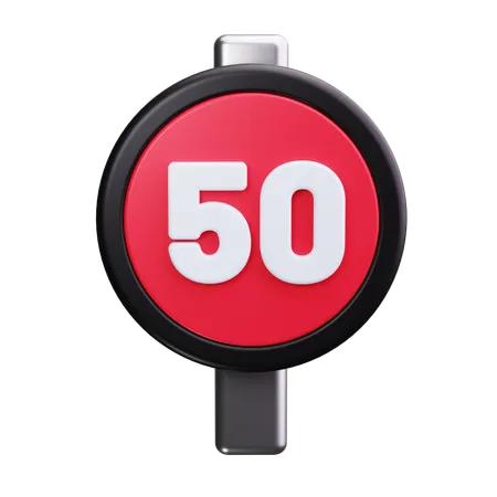 Speed Restriction  3D Icon