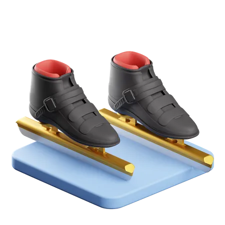 Speed Skating  3D Icon