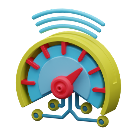 Speed Test  3D Icon