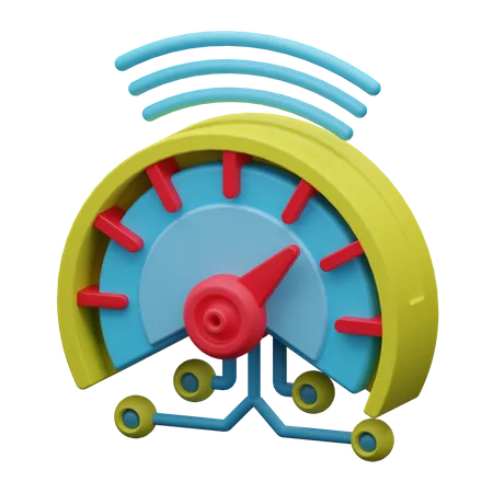 Speed Test  3D Icon