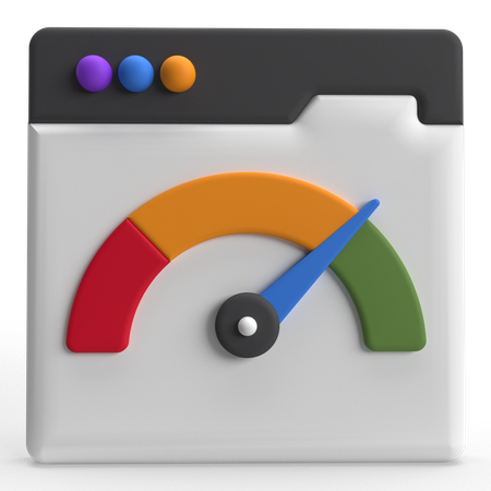 Speed test  3D Icon