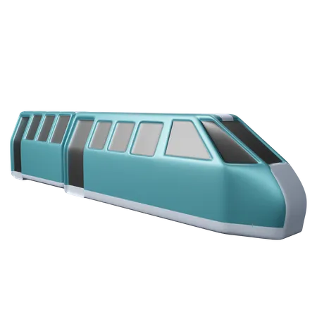 Speed Train  3D Icon